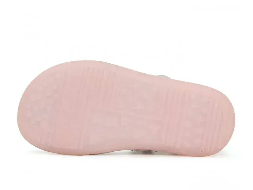 Kožené barefoot balerínky D.D.step H063-41716 Silver