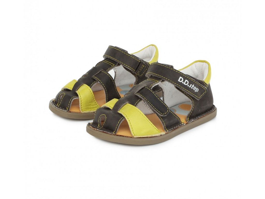 D.D.Step barefoot sandály G076-382 Dark Grey