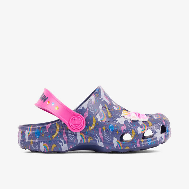 Dívčí nazouváky COQUI NAVY/FUCHSIA UNICORN + AMULET 8701-281-2105