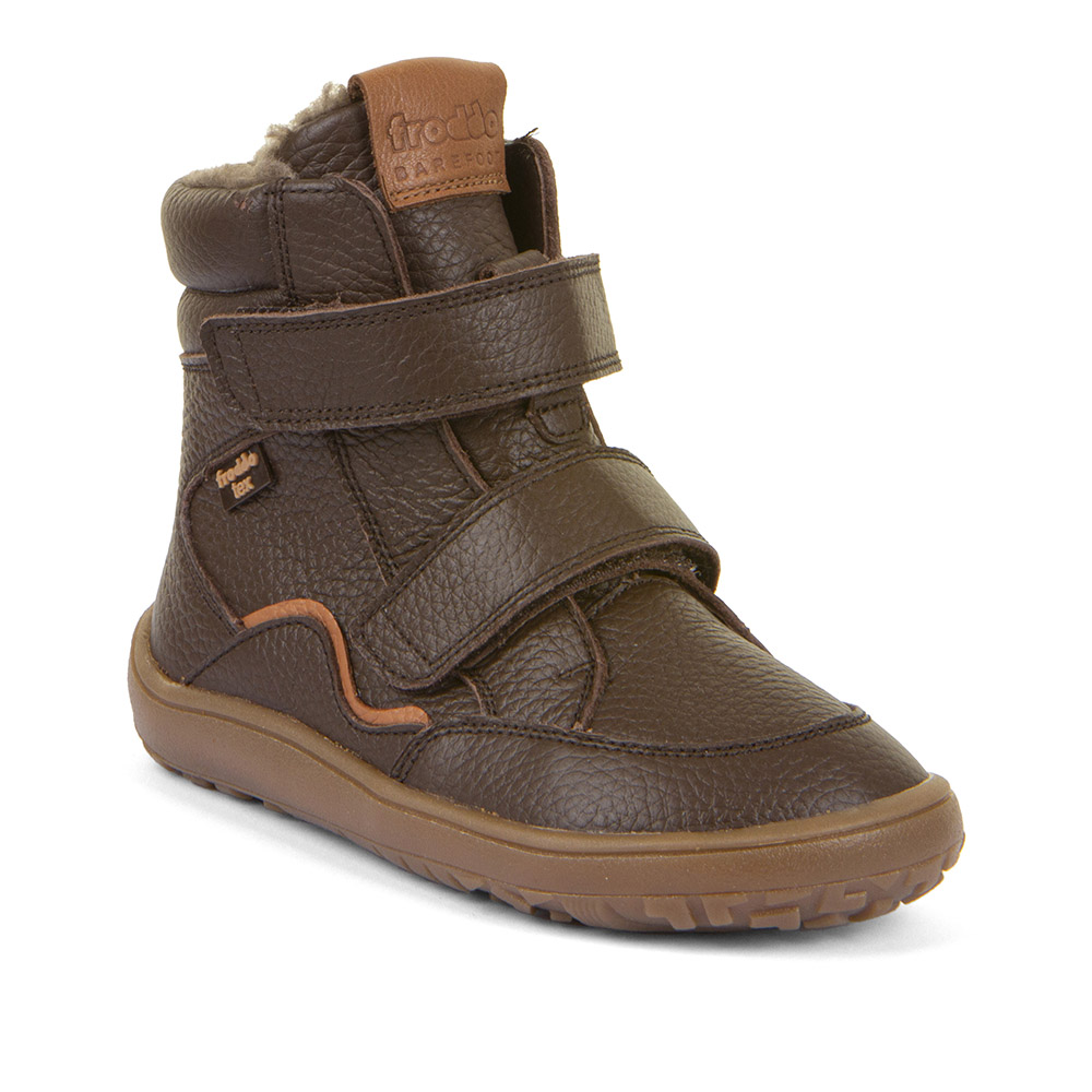 Froddo zimní barefoot dětská obuv G3160246-2 Tex Winter Brown