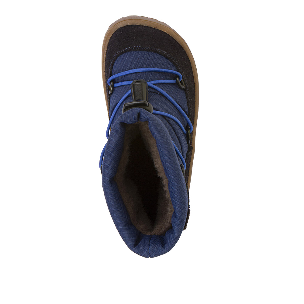 Froddo zimní barefoot dětská obuv G3160251 Tex Track Wool Dark Blue