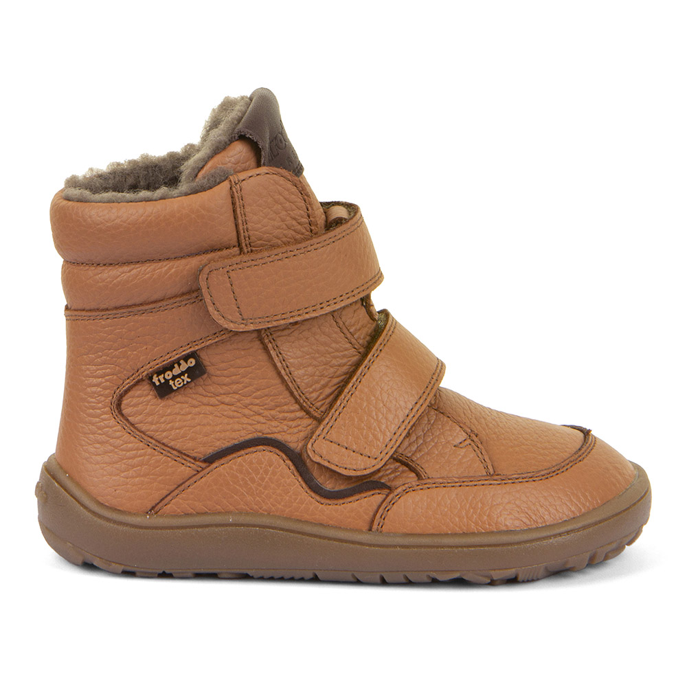 Froddo zimní barefoot dětská obuv G3160246-3 Tex Winter Cognac