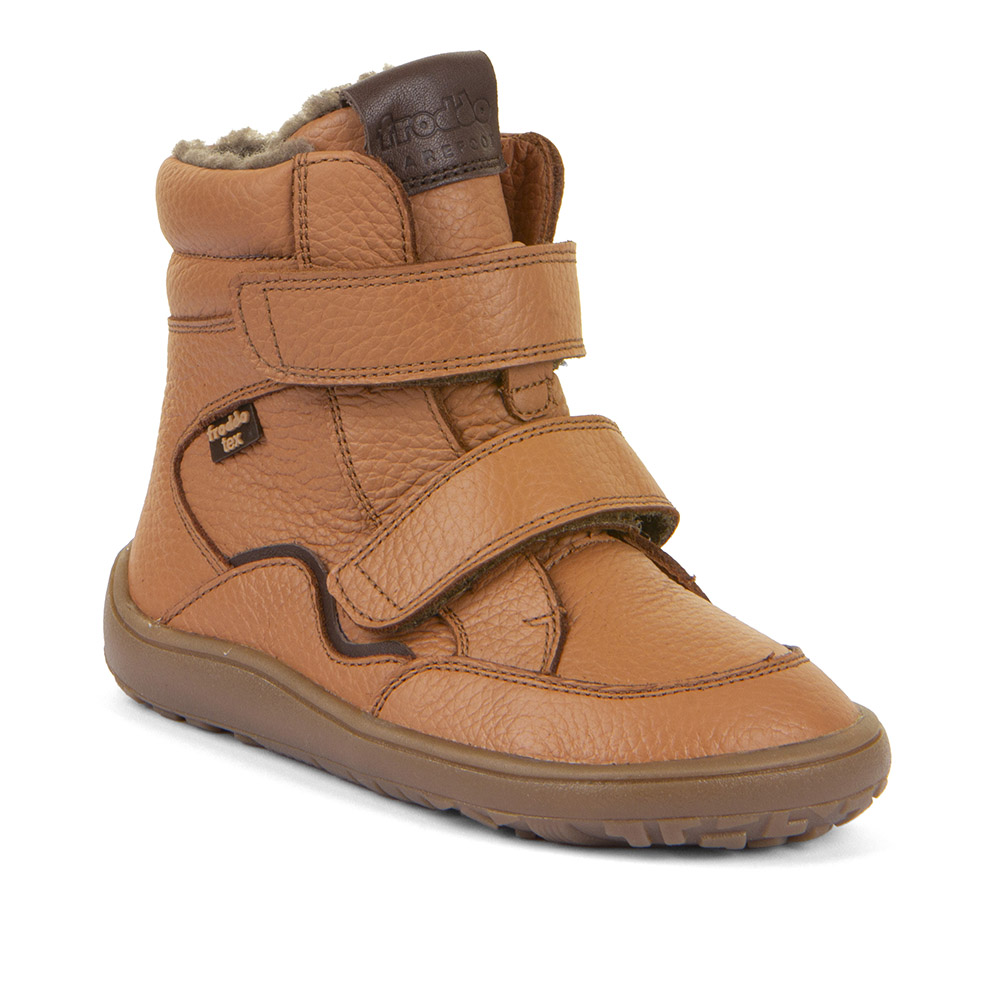 Froddo zimní barefoot dětská obuv G3160246-3 Tex Winter Cognac
