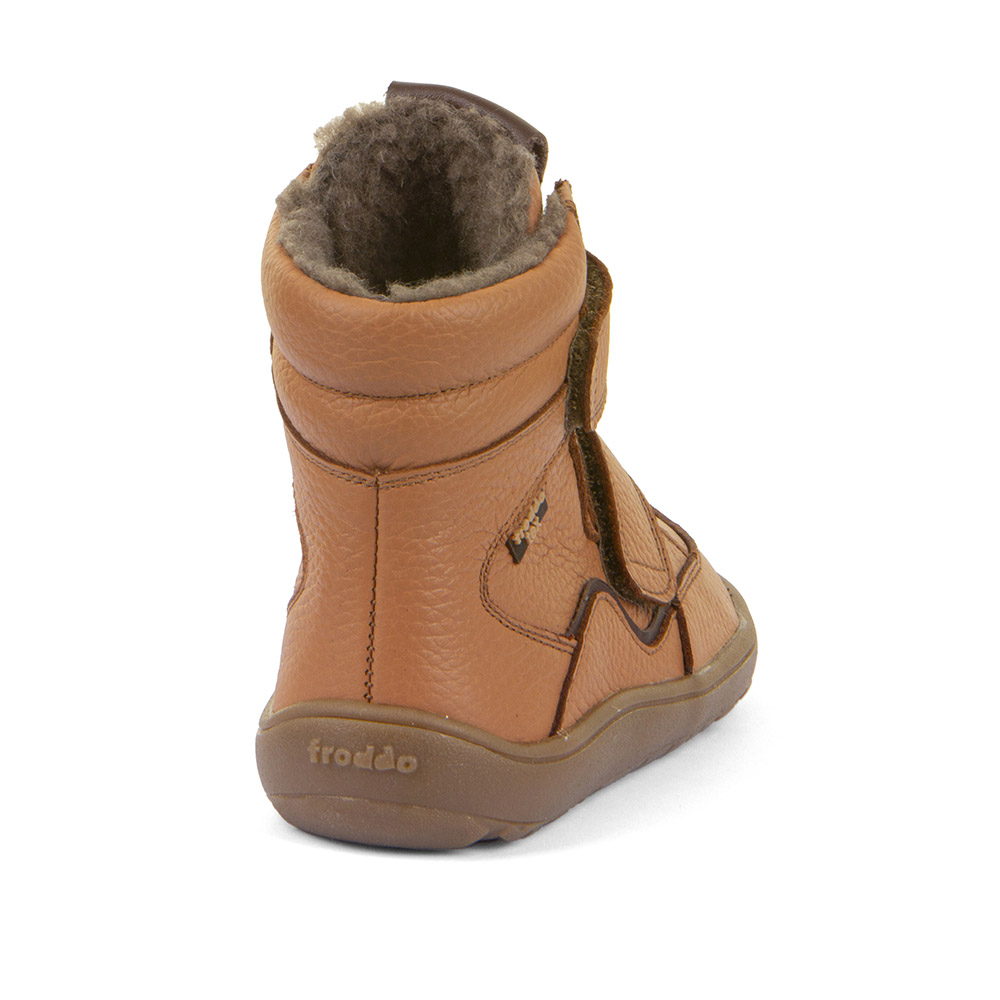 Froddo zimní barefoot dětská obuv G3160246-3 Tex Winter Cognac