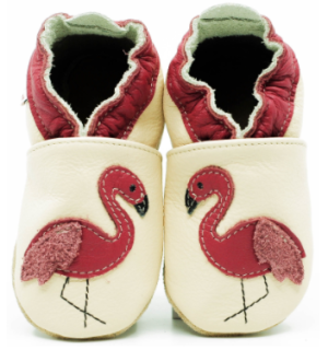 Kožené capáčky Tuptusie Fiorino - plameňáci