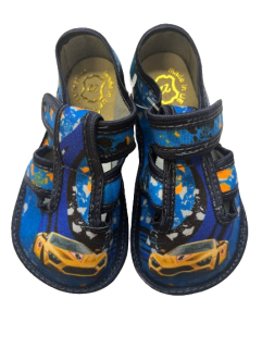 Raweks dětské barefoot bačkory Bare8 Auta